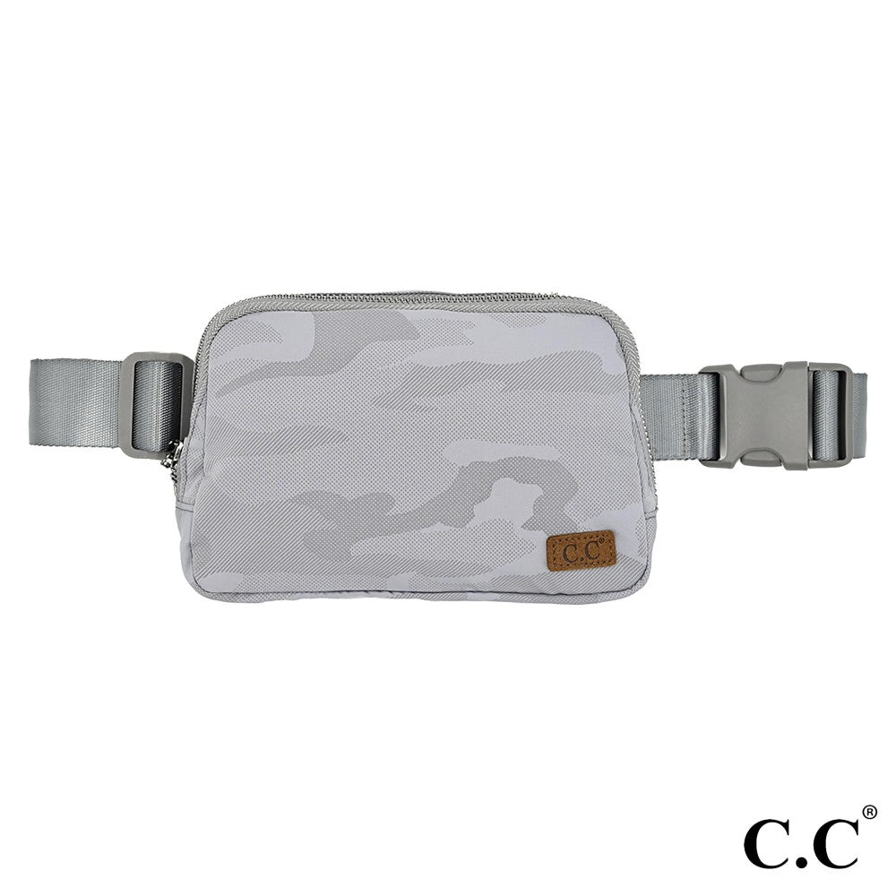 C.C Outdoor Belt Bag Fanny Pack Grey Camo